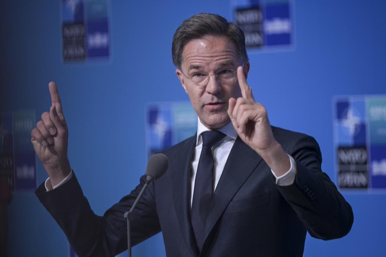 NATO Secretary General Mark Rutte makes a statement to the press ahead of the main session of the North Atlantic Council Meeting in Ankara, July 8, 2026. (AA Photo)