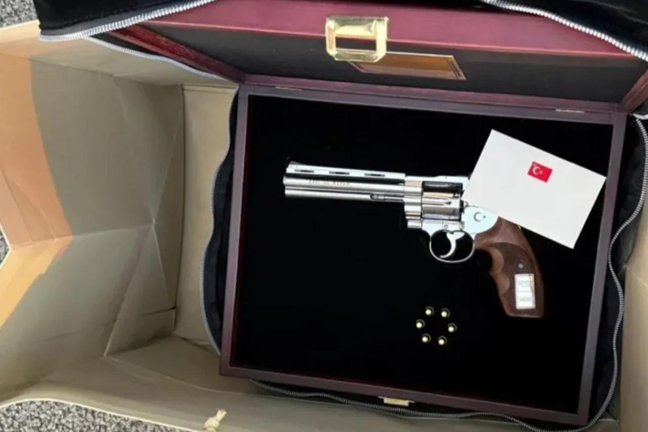 Erdogan’s NATO revolver gifts spark customs checks, police storage across Europe