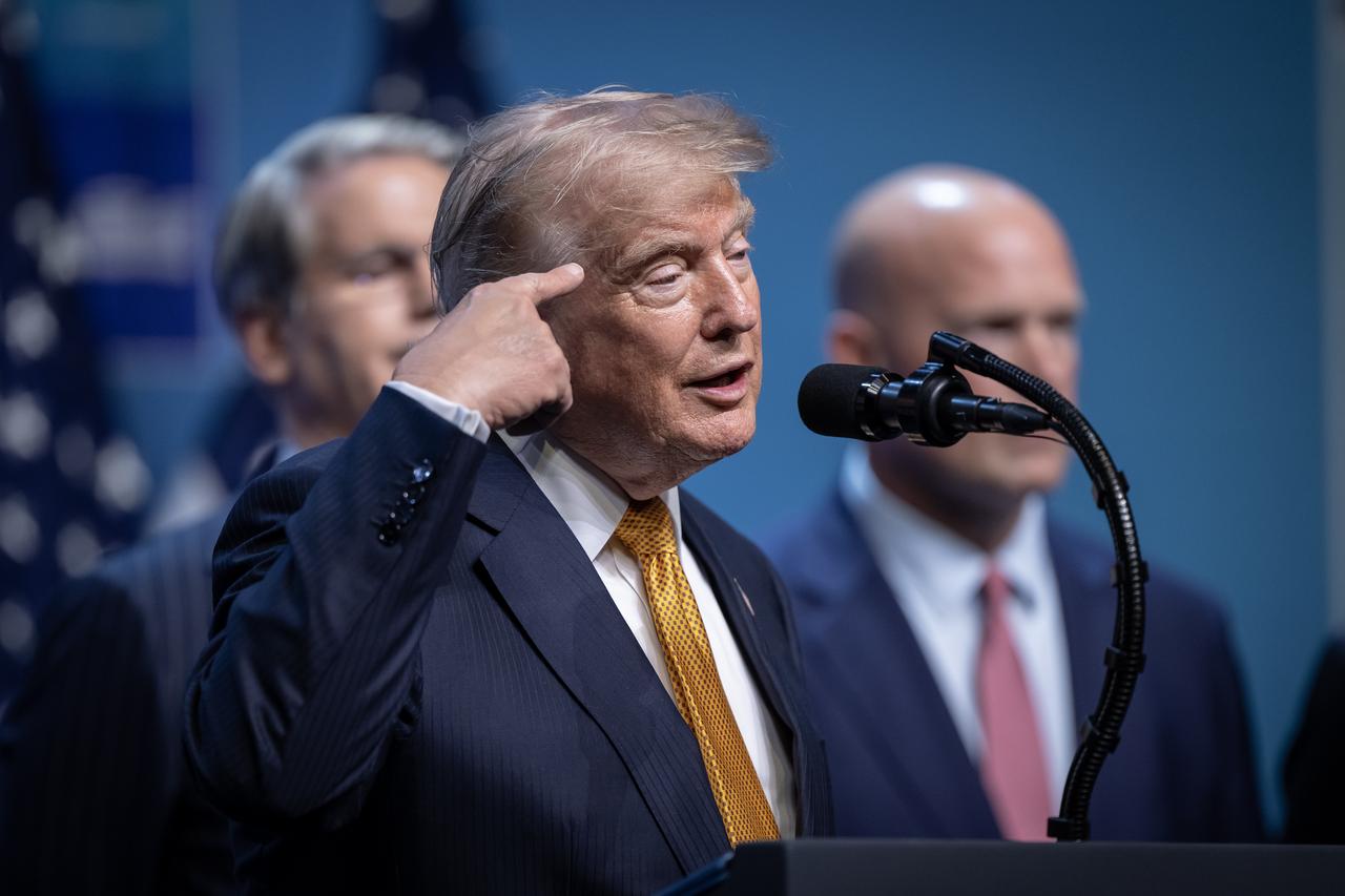 US President Donald Trump holds a press conference at the Presidential Complex during the 36th NATO Summit of Heads of State and Government in Ankara, Türkiye, on July 8, 2026. (AA Photo)