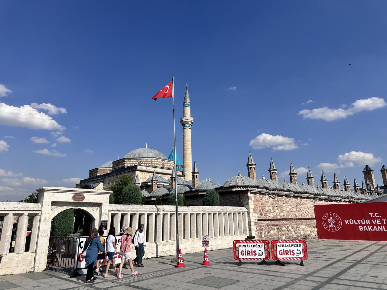 Visitors enter Mevlana Museum in Konya, Türkiye, which welcomed more than 1.44 million people in the first half of 2026. (AA Photo)