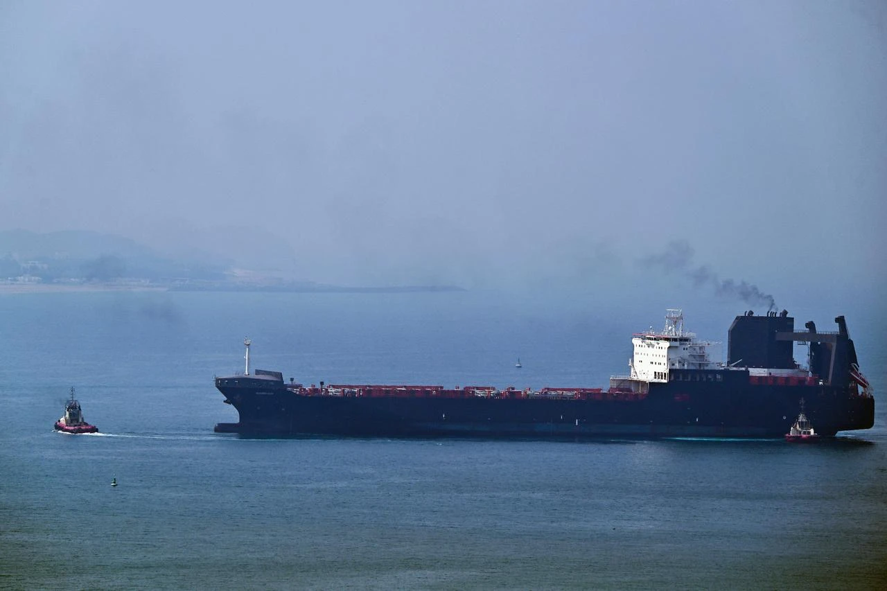 Tanker struck by 