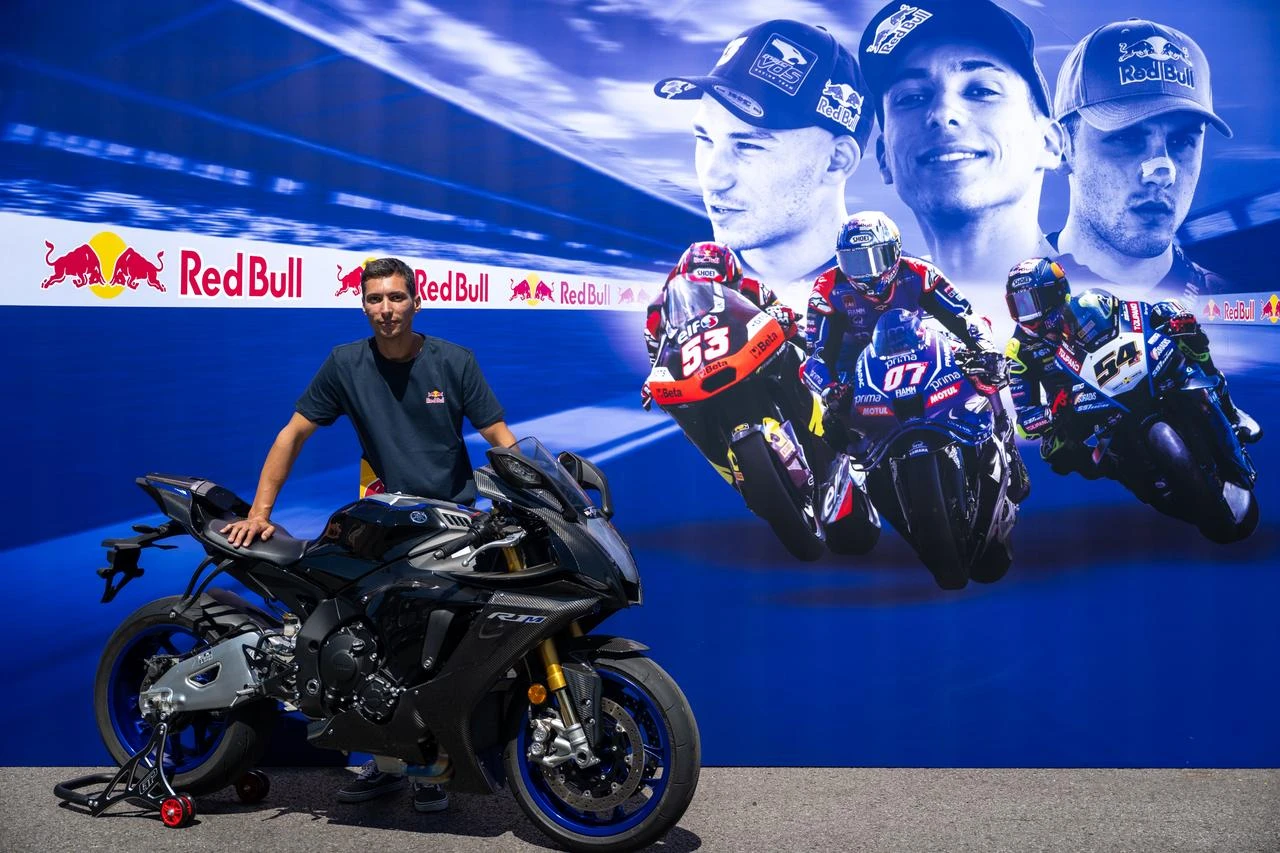 Red Bull athlete Toprak Razgatlioglu, the 2021, 2024 and 2025 FIM Superbike World Champion and the first Turkish rider to compete in MotoGP with the Prima Pramac Yamaha team this season, is seen during an interview in Istanbul, Türkiye, on July 30, 2026. (AA Photo)