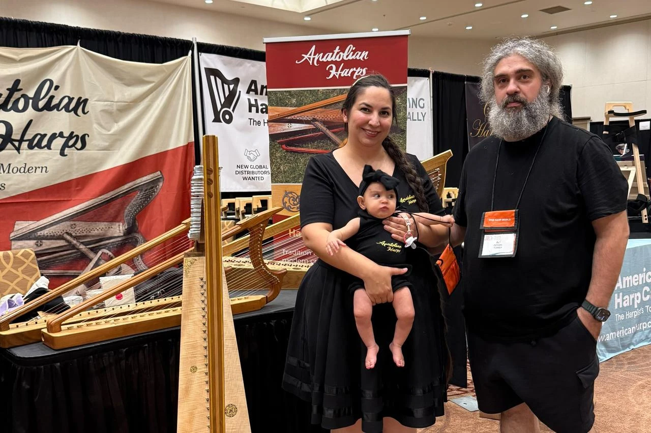 Türkiye's first harp maker showcases historic replicas at World Harp Congress
