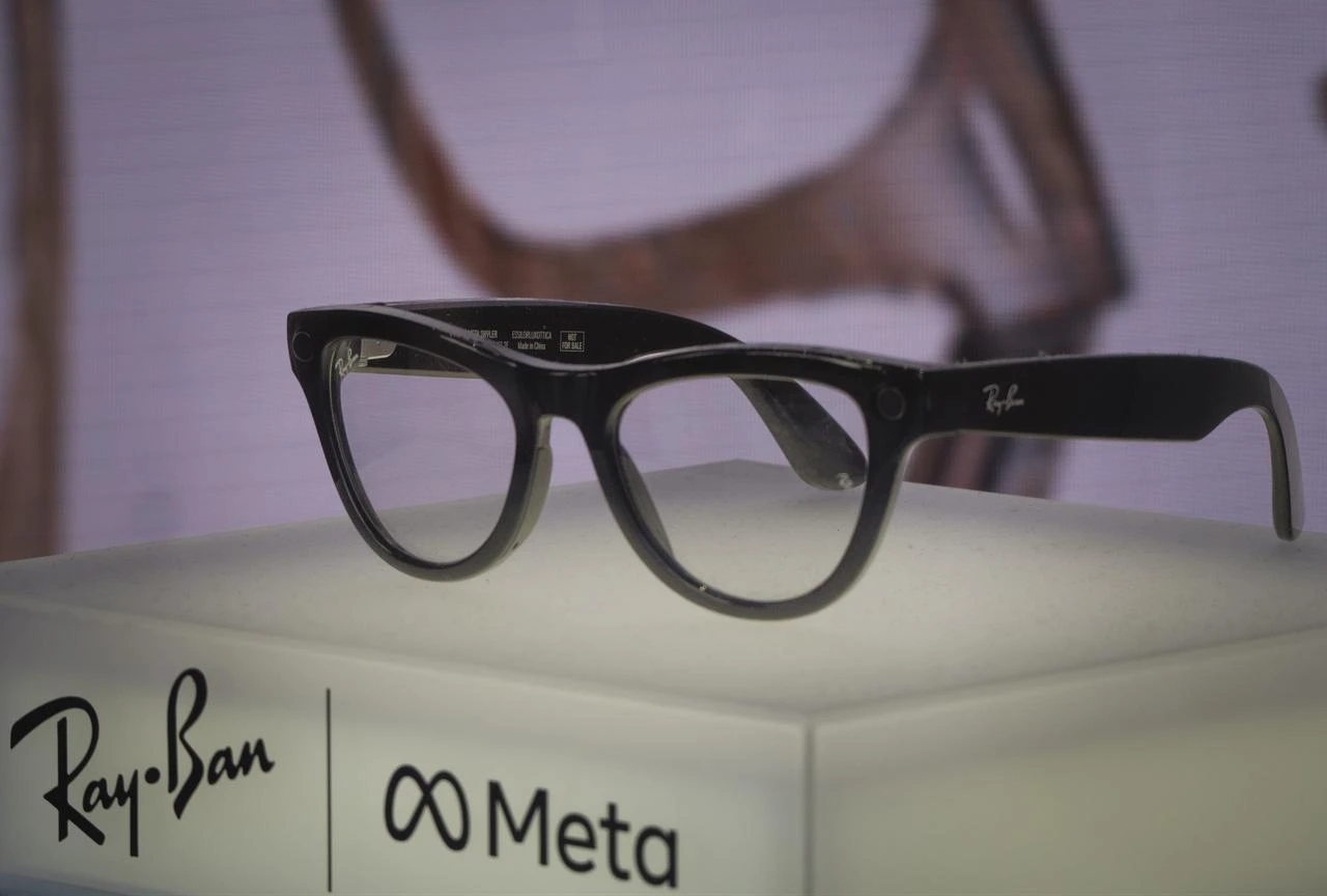 Ray-Ban Meta smart glasses are displayed at a product showcase, date and location unspecified. (Adobe Stock Photo)