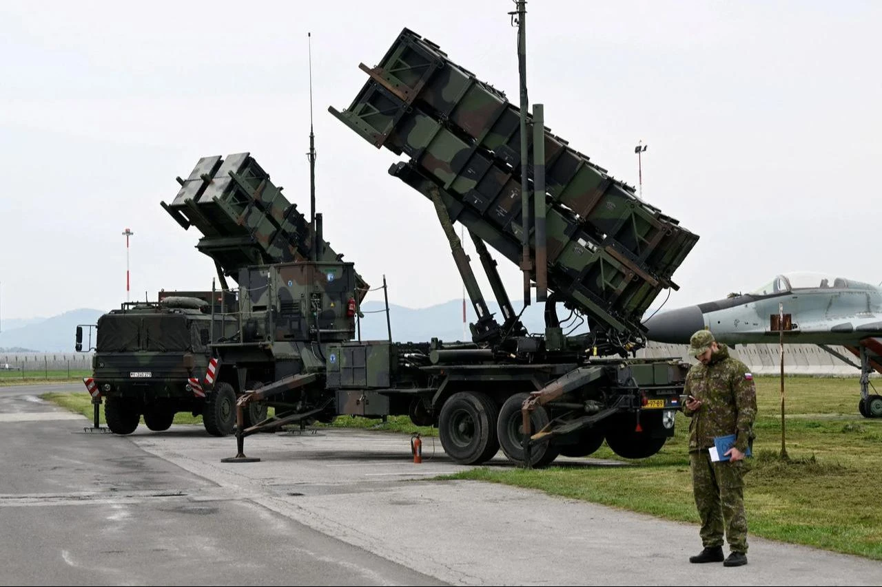 Patriot missile defence system is seen at Sliac Airport, in Sliac, near Zvolen, Slovakia, May 6, 2022. (Reuters)