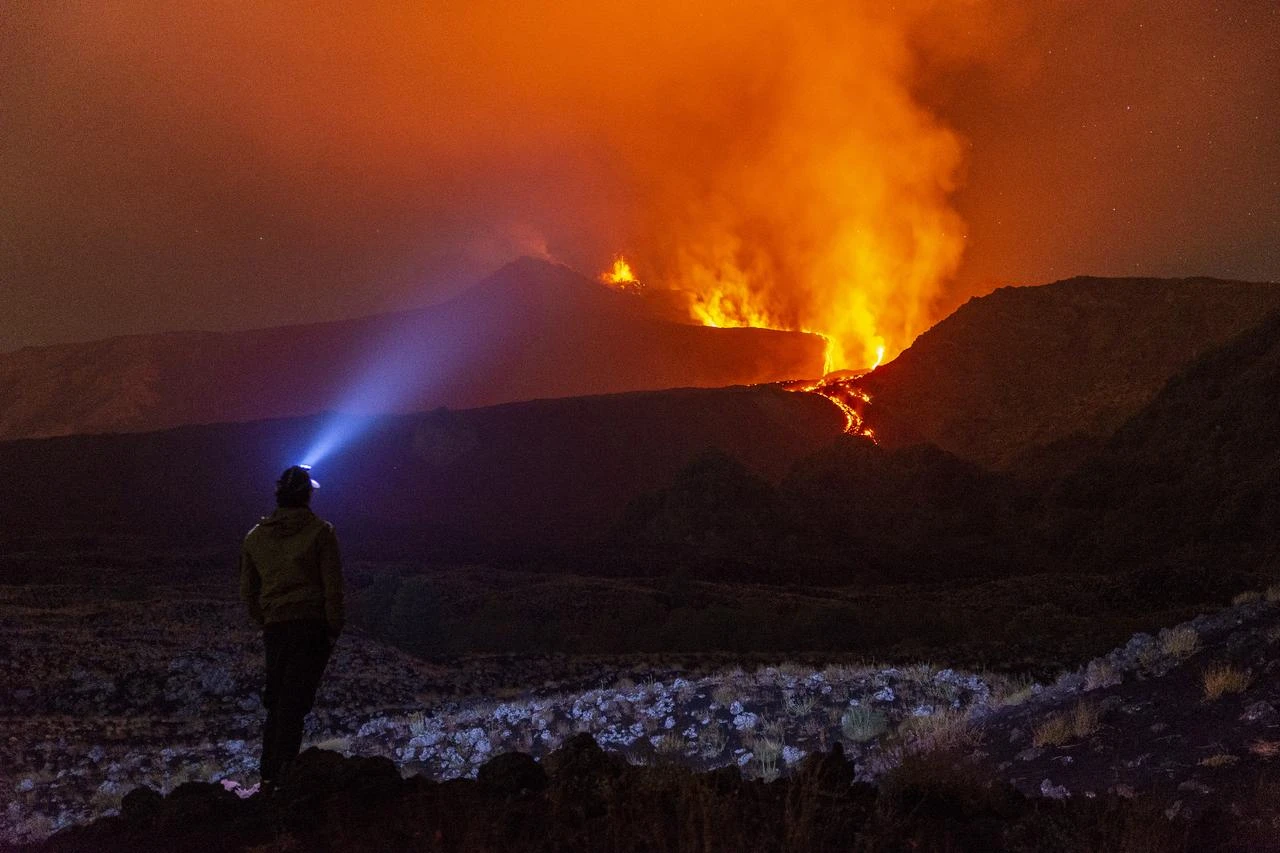 Mount Etna ash disrupts flights at Sicily's Catania airport as eruption persists
