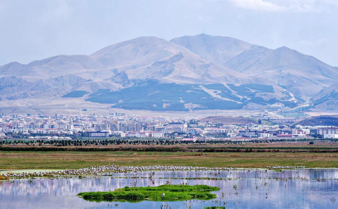 A general view of Erzurum in eastern Türkiye, where Ottoman-era records reveal efforts to develop local petroleum resources in the late 19th century. (IHA Photo)