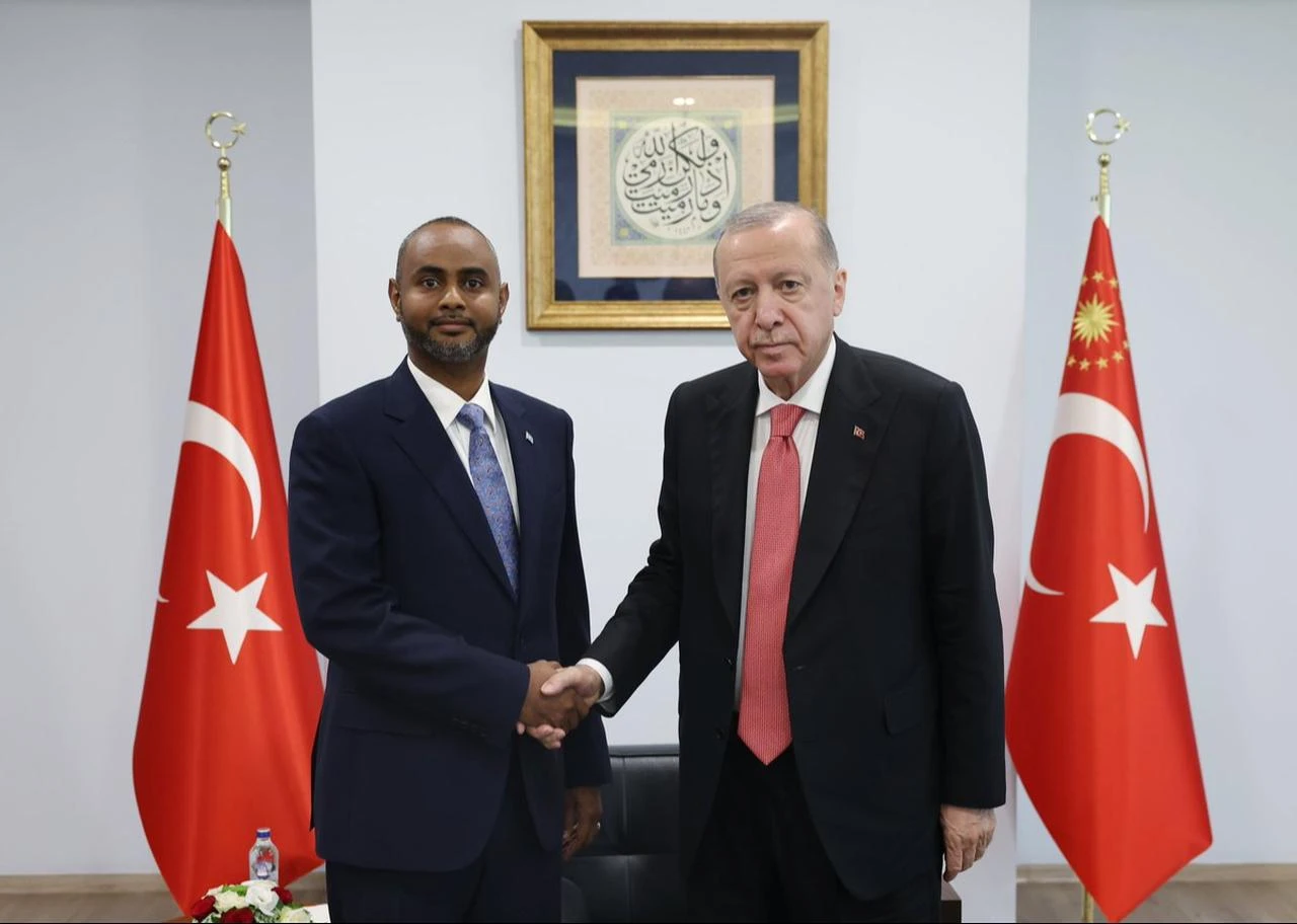 Somalia’s then-Minister of Ports and Maritime Transport Abdulkadir Muhammed Nur meets with Turkish President Recep Tayyip Erdogan in Ankara, Türkiye, June 26, 2025. (Photo via X/@iletisim)