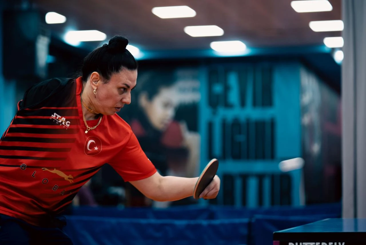 Kubra Korkut during a training session. (AA Photo)