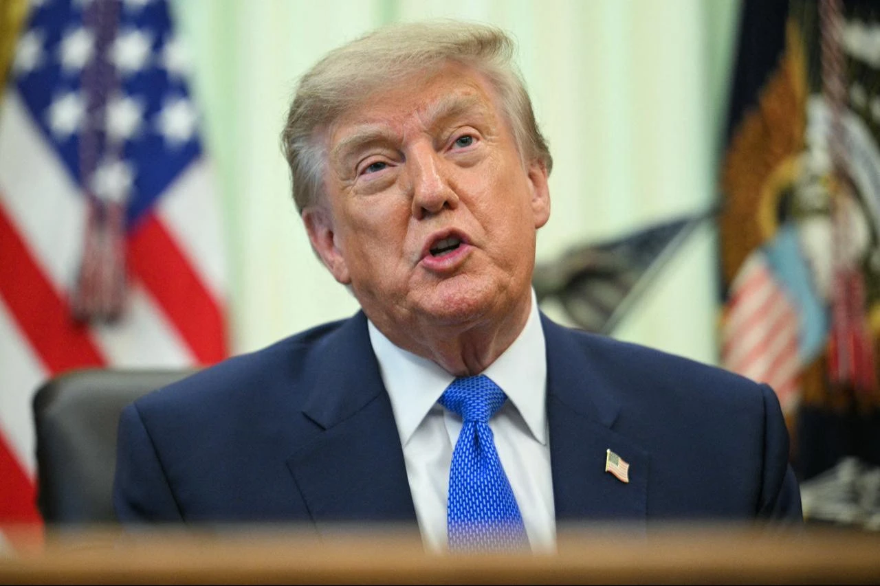 US President Donald Trump speaks before signing an executive order calling for more research and flexibility on vaccines, in the Oval Office of the White House in Washington, DC, Aug. 10, 2026. (AFP Photo)