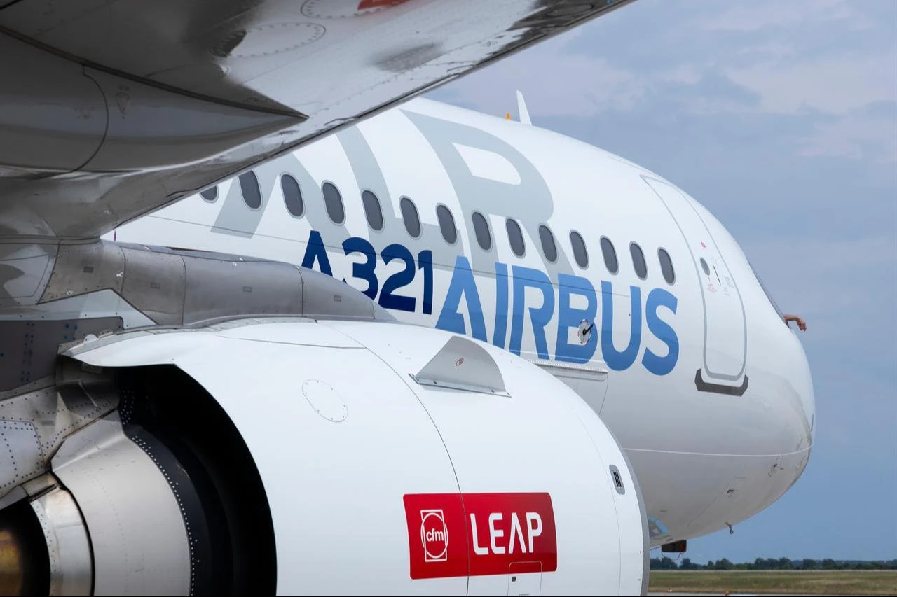 LEAP Jet engine from CFM mounted on Airbus A321XLR prototype in Berlin, Germany, June 7, 2024. (Adobe Stock Photo)