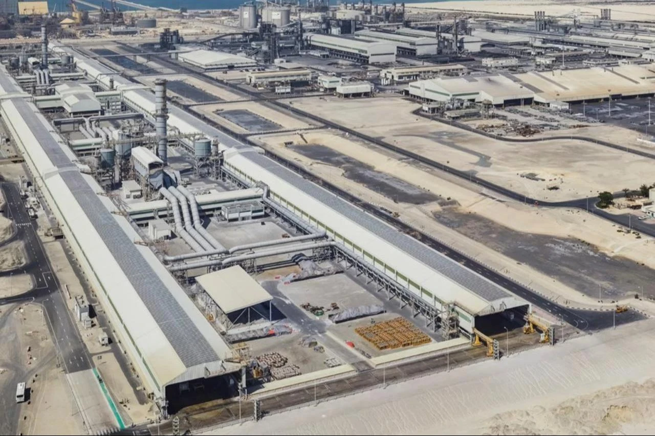 Aerial view of Emirates Global Aluminium’s Al Taweelah complex in Abu Dhabi, UAE. (Photo via ega.ae)