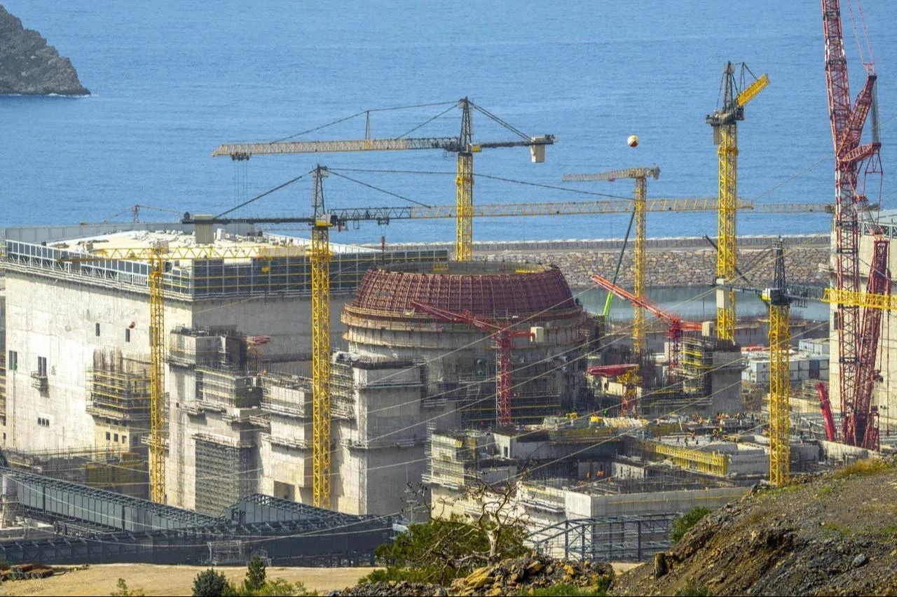 An aerial view of the Akkuyu Nuclear Power Plant under construction in Mersin, Türkiye, on May 24, 2026. (Akkuyu Nucleer PP/Handout)