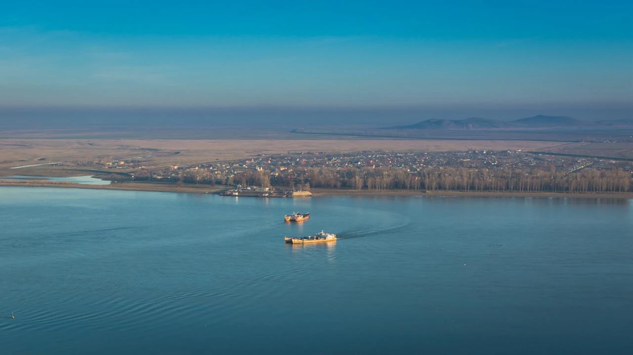 Ferries cross the Danube near Galati, Romania. (Adobe Stock Photo)