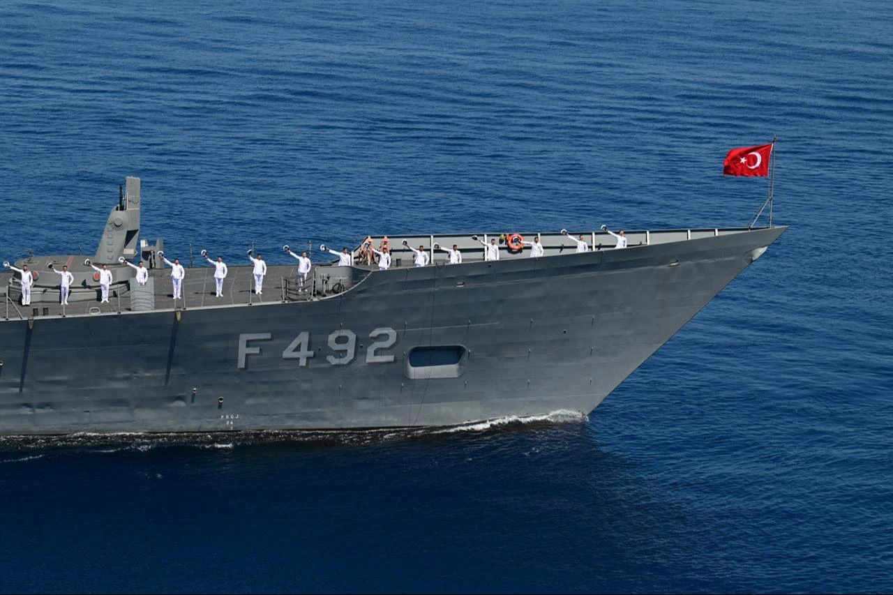 A view from the Distinguished Observer Day activities of the 'Denizkurdu-2/2026' (Sea Wolf) Exercise held in the Gulf of Antalya, Türkiye, June 11, 2026. (AA Photo)