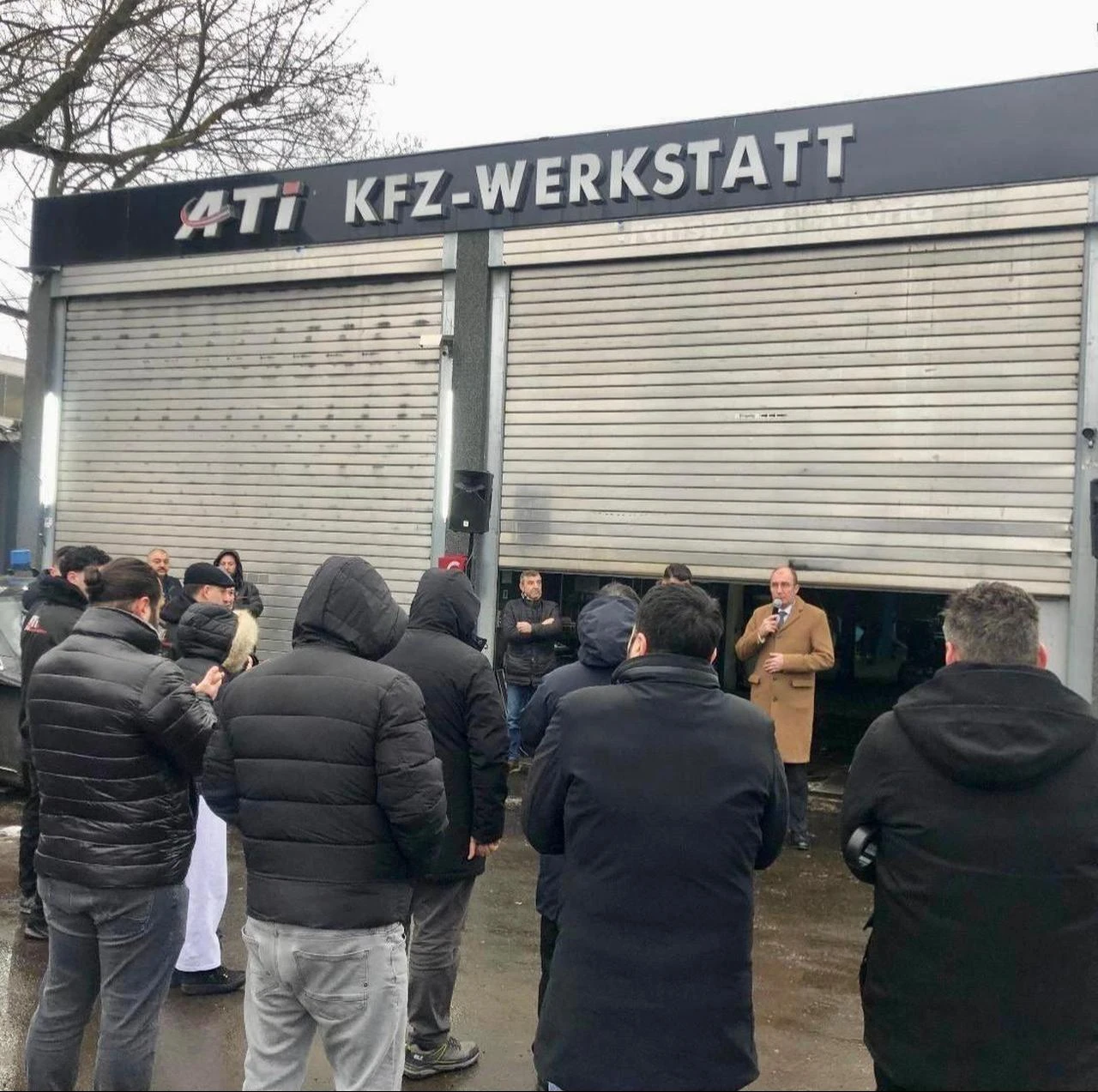The photo shows the shop of Adem Ispirli, who runs an auto repair shop in southern Berlin, which was also attacked back in Feb. 2026. (Photo via X/@TC_BerlinBK)