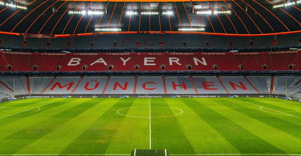 The Allianz Arena, home of Bayern Munich, is pictured in Munich, Germany, in October 2020. (Adobe Stock Photo)
