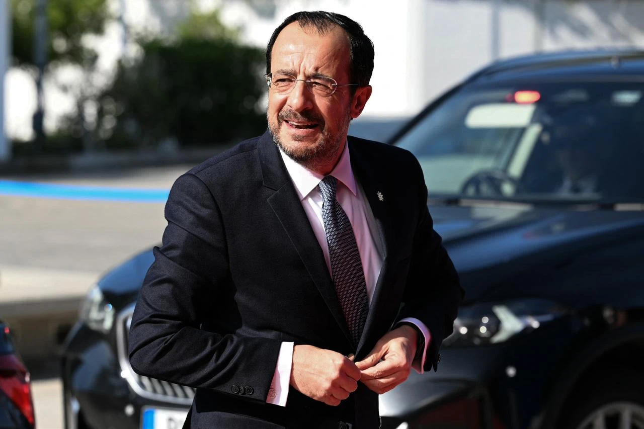 Greek Cyprus' leader Nikos Christodoulides arrives for an informal meeting of the European Council in Nicosia on April 24, 2026. (AFP Photo)