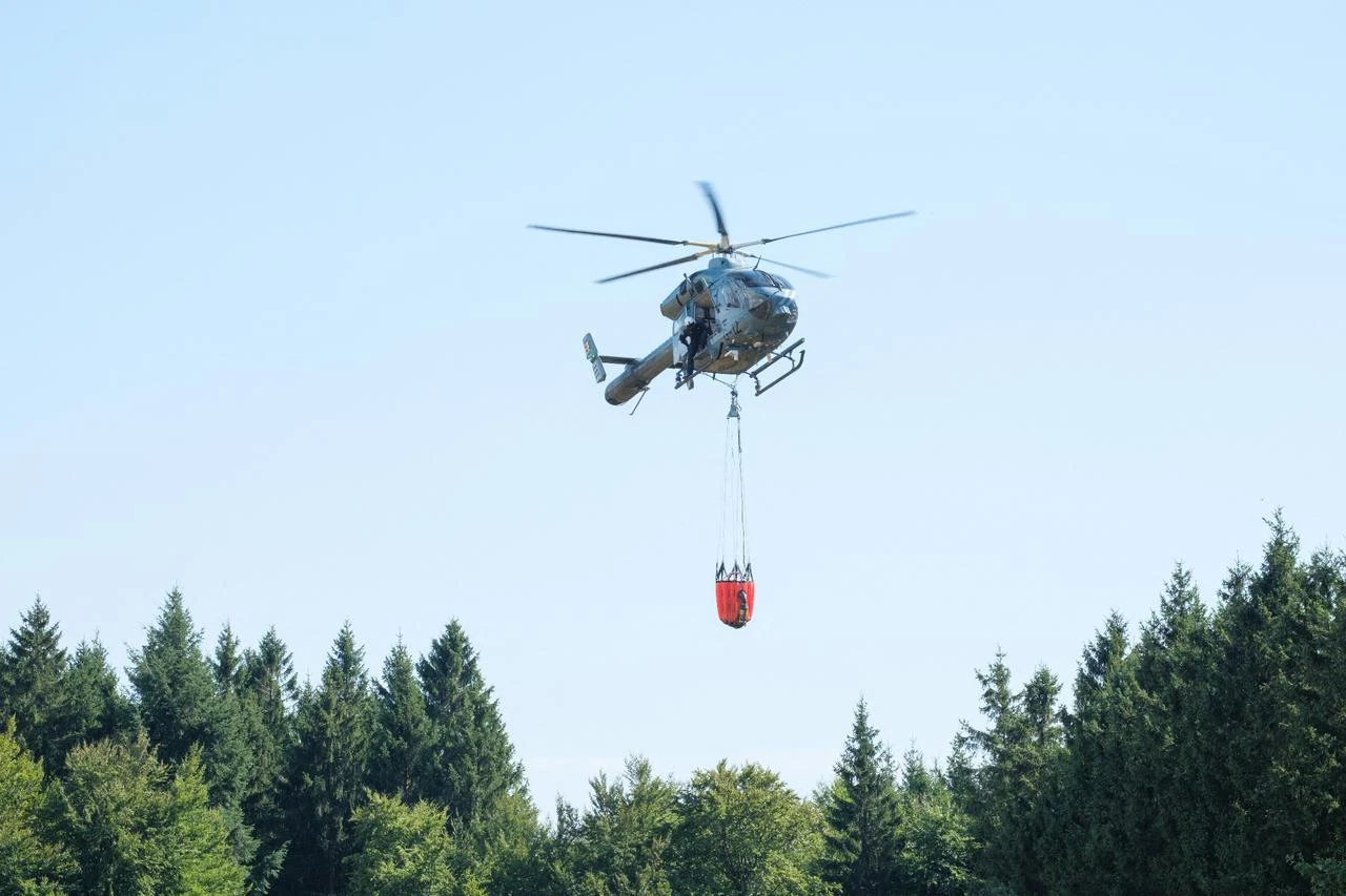 Aircraft join fight against Belgium’s largest wildfire in decades