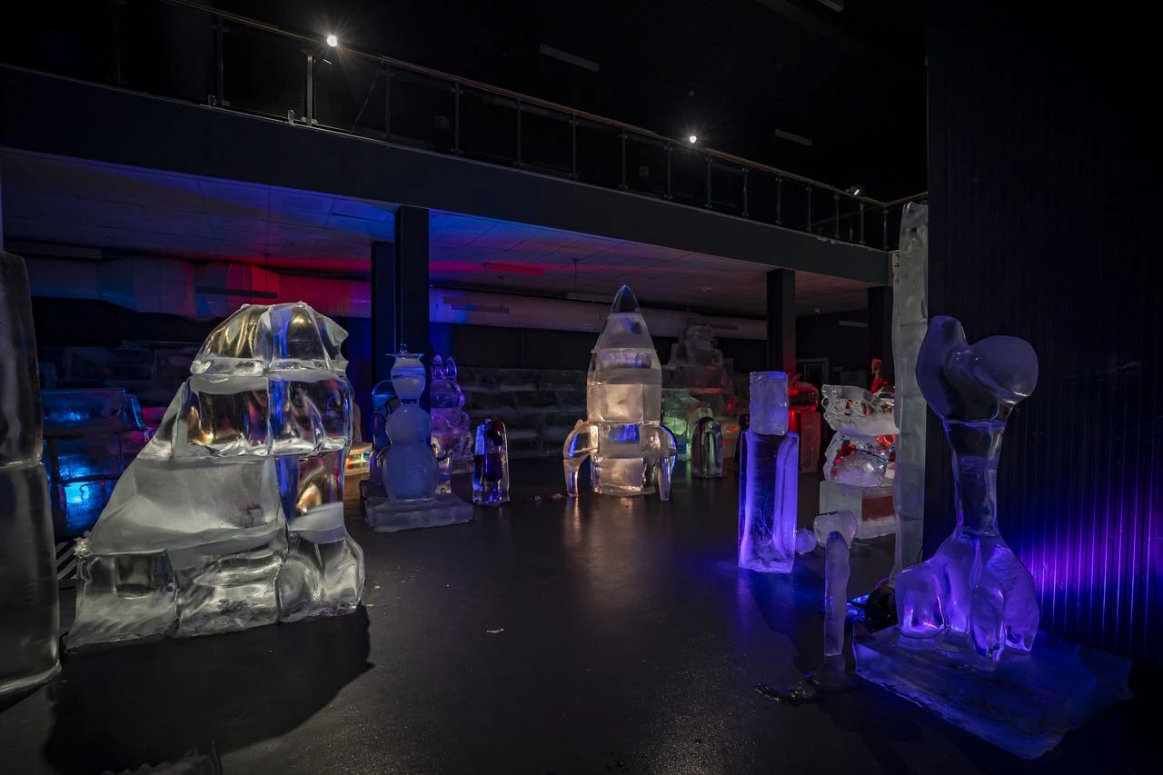 Sculptures from The “Ata Ice Museum” in Erzurum. (AA Photo)