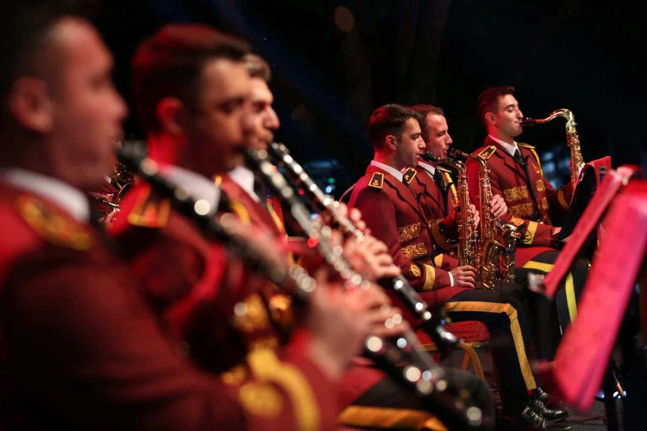 Gendarmerie band performs in Kayseri as part of FUAR38 festival