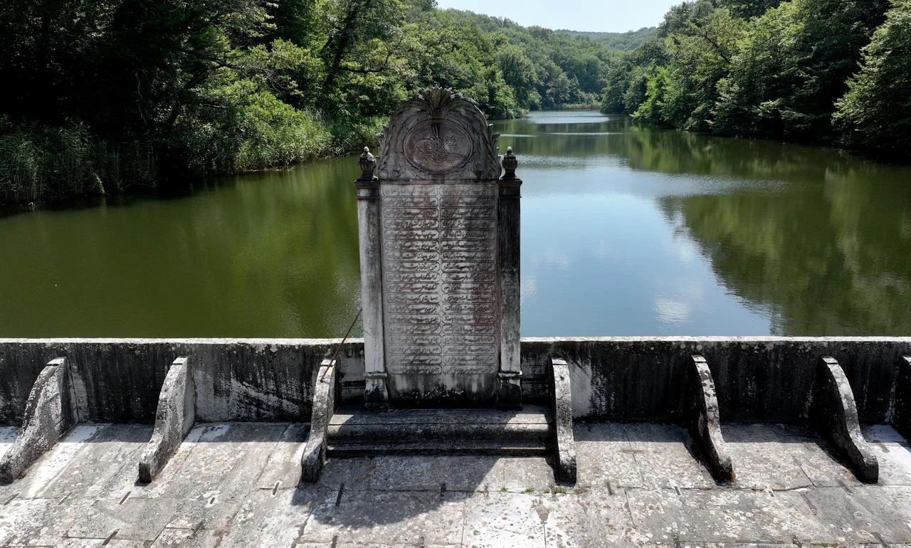 A historic dam in Istanbul's Belgrad Forest, where rainwater and spring water were collected as part of the city's centuries-old water network. (AA Photo)