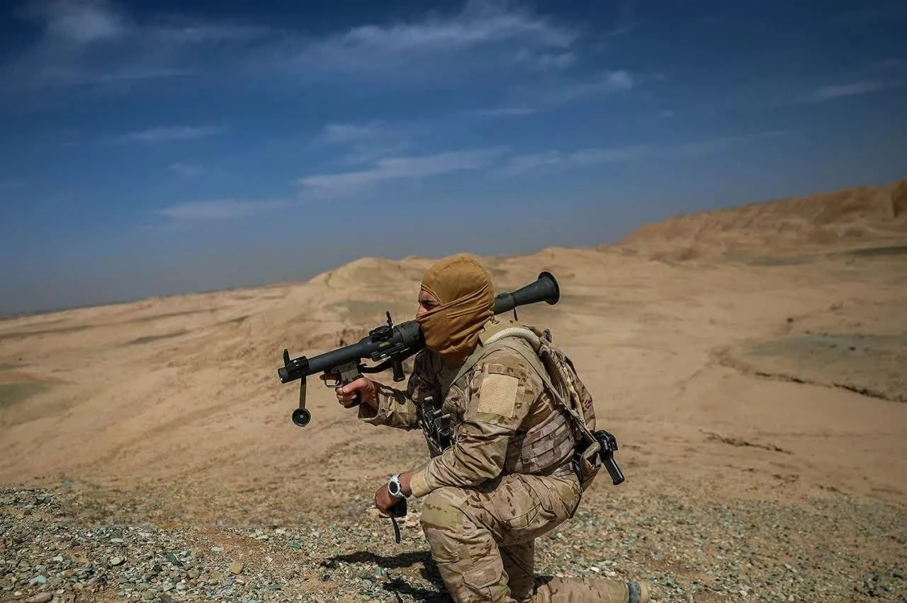 Members of the Islamic Revolutionary Guard Corps (IRGC) participate in a military exercise aimed at "increasing combat capabilities" in Tehran province, Iran, on May 12, 2026. (Islamic Revolutionary Guard Corps/Handout)