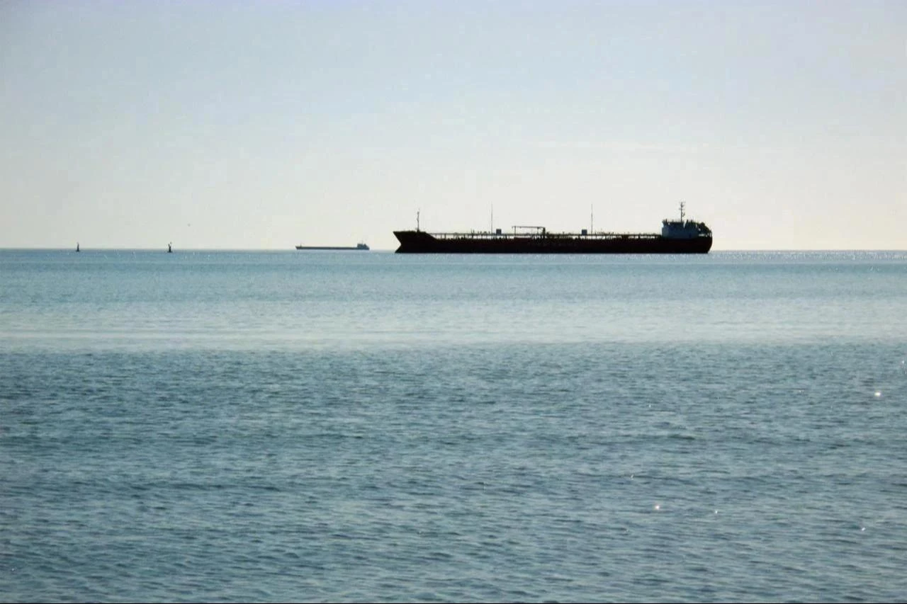 An oil tanker sails in the Caspian Sea off Kazakhstan's Mangistau region, Oct. 22, 2019. (Adobe Stock Photo)