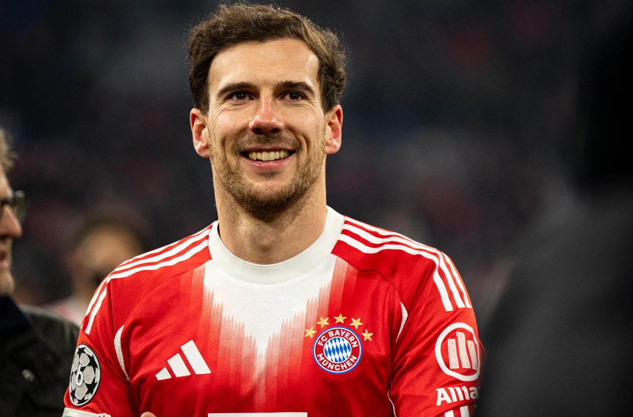 Leon Goretzka of FC Bayern Muenchen celebrates his teams win after the UEFA Champions League 2025/26 League Phase MD7 match between FC Bayern München and R. Union Saint-Gilloise at Football Arena Munich on January 21, 2026 in Munich, Germany. (Photo by F. Noever/FC Bayern)