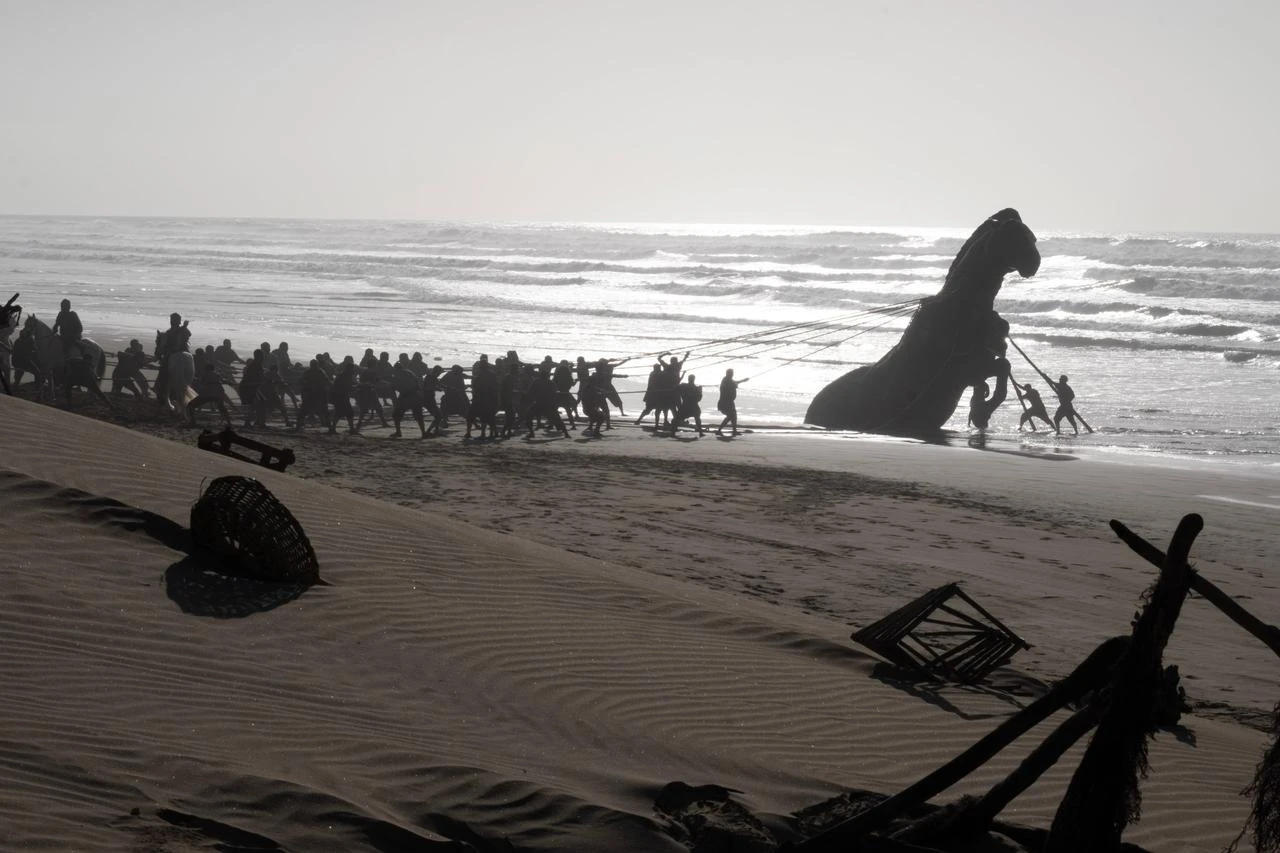 This image released by Universal Pictures shows a scene from "The Odyssey." (Photo via Universal Pictures)