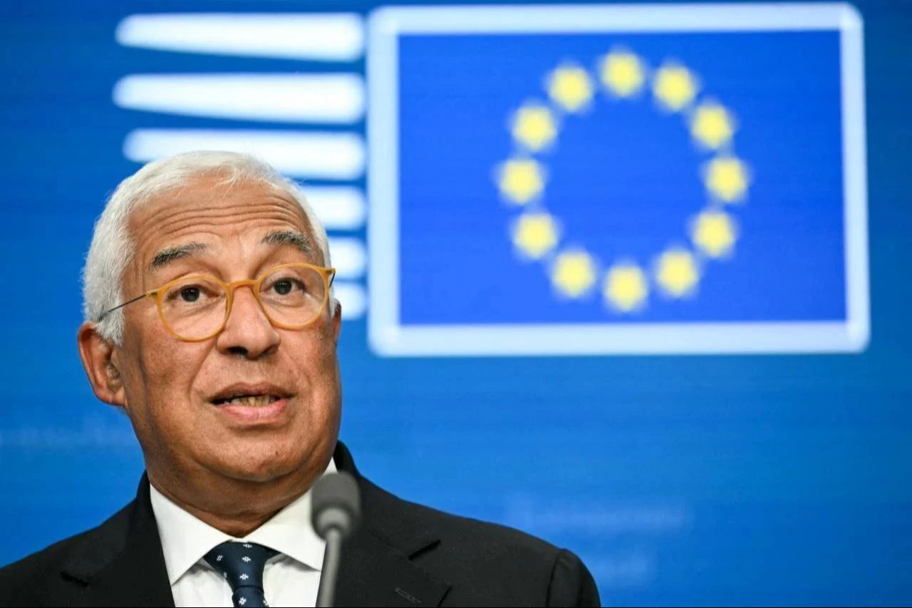 European Council President Antonio Costa speaks during the final press conference as part of the EU Summit at the EU headquarters in Brussels, Belgium, June 19, 2026. (AFP Photo)
