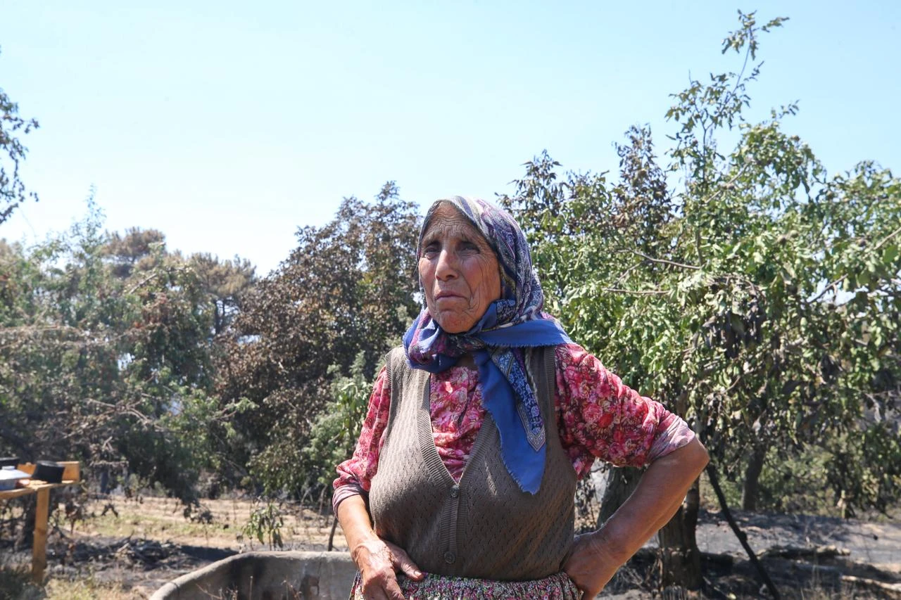 80-year-old awaits word on her dog lost in Aydin wildfire