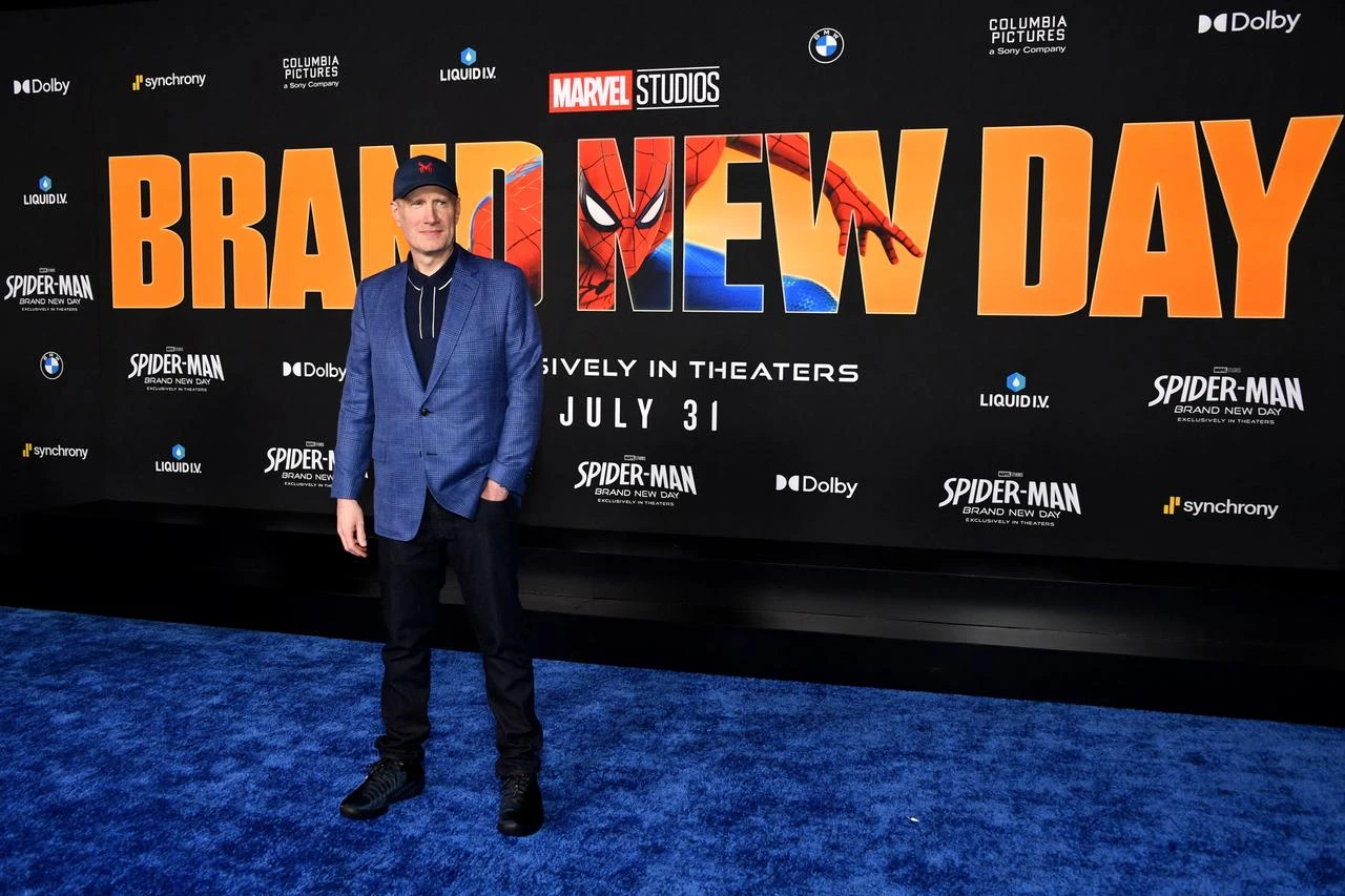 Marvel Studios' CEO Kevin Feige attends the premiere of Columbia Pictures' "Spider-Man: Brand New Day" at the Dolby Theatre in Hollywood, California, U.S July 27, 2026. (AFP Photo)