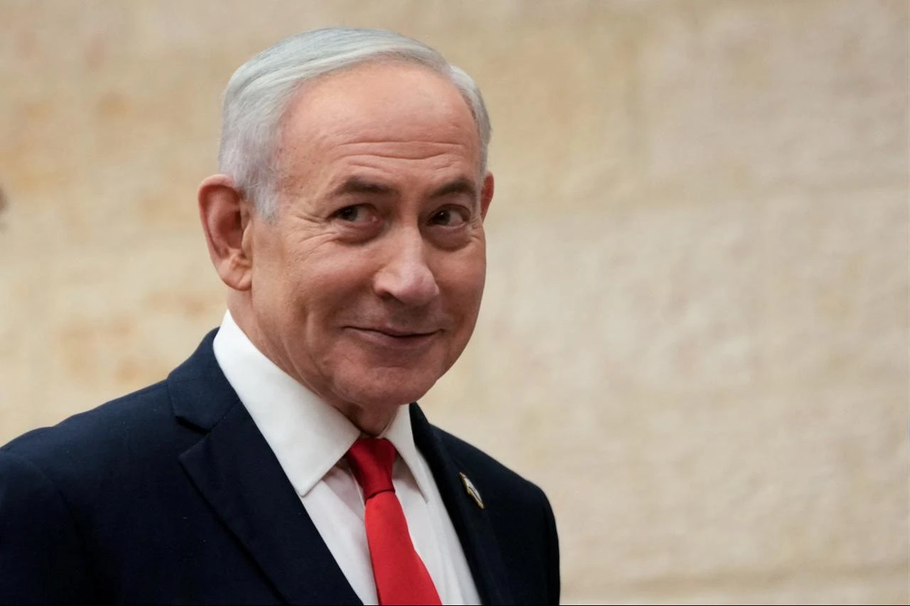 Israeli Prime Minister Benjamin Netanyahu arrives to cast his ballot at his party Likud's main polling station during primary elections ahead of Israel’s general election in October in Jerusalem, Aug. 17, 2026. (AFP Photo)