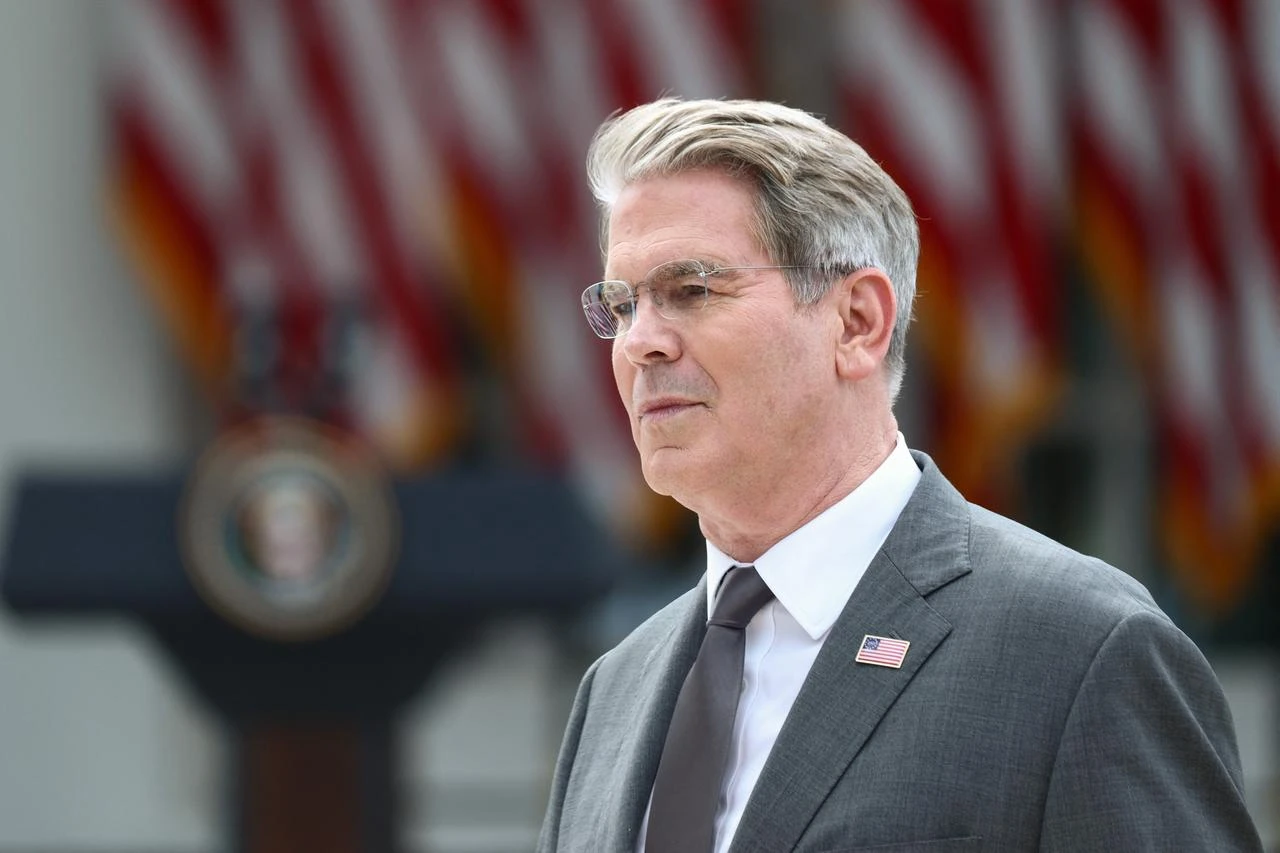 U.S. Treasury Secretary Scott Bessent attends an event announcing the expansion of a foster care initiative in the Rose Garden of the White House on August 20, 2026 in Washington, DC. (AFP Photo)