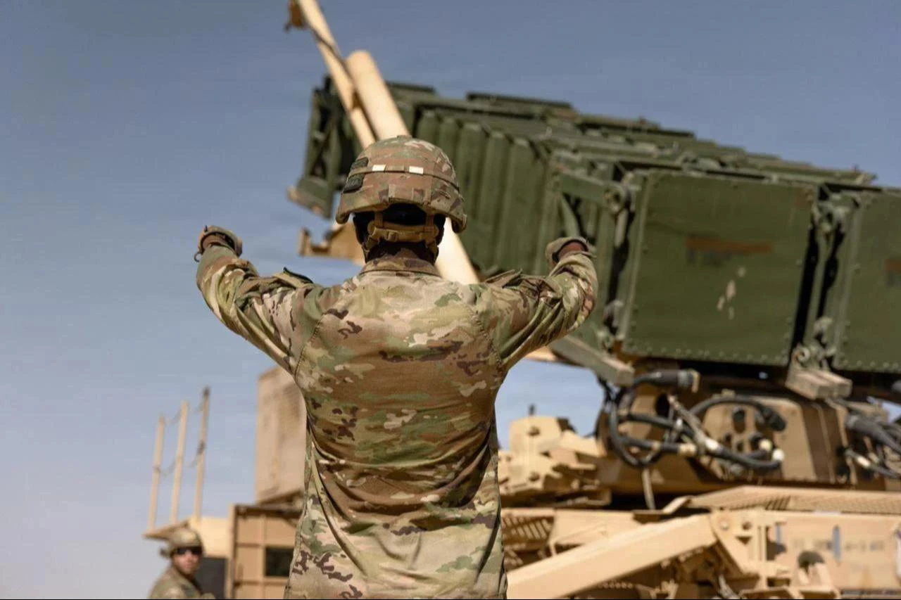 US Army air defense artillerymen work to place a Patriot missile system into operation in the Middle East, date and time undisclosed. (Photo via US Army)