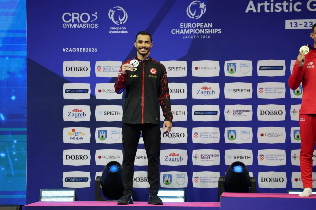 Turkish gymnast Arican claims silver in Zagreb