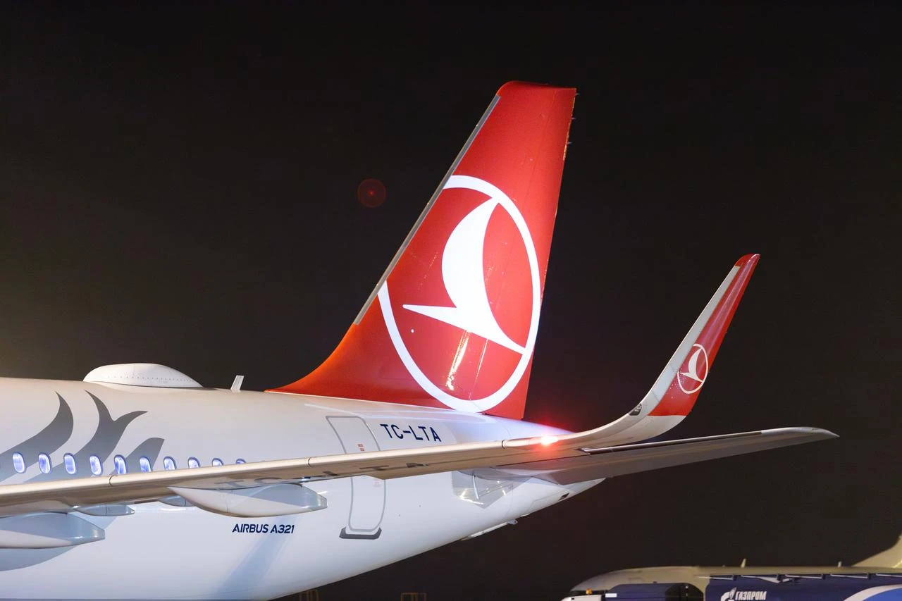 Turkish Airlines aircraft is seen at the airport in Bishkek, Kyrgyzstan, September 26, 2023. (Adobe Stock Photo)