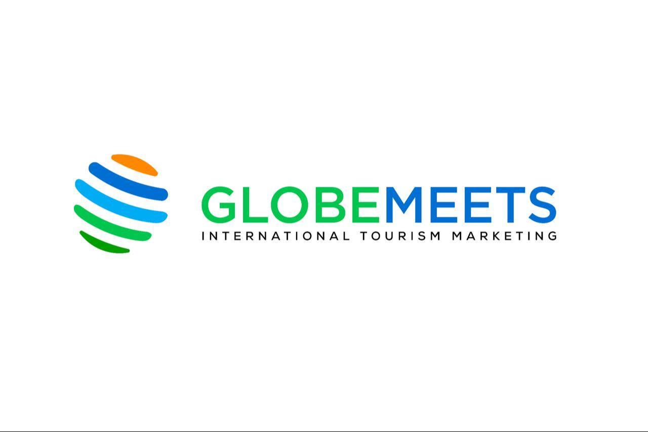 Logo of GlobeMeets, an international tourism networking event. (Courtesy of GlobeMeets)