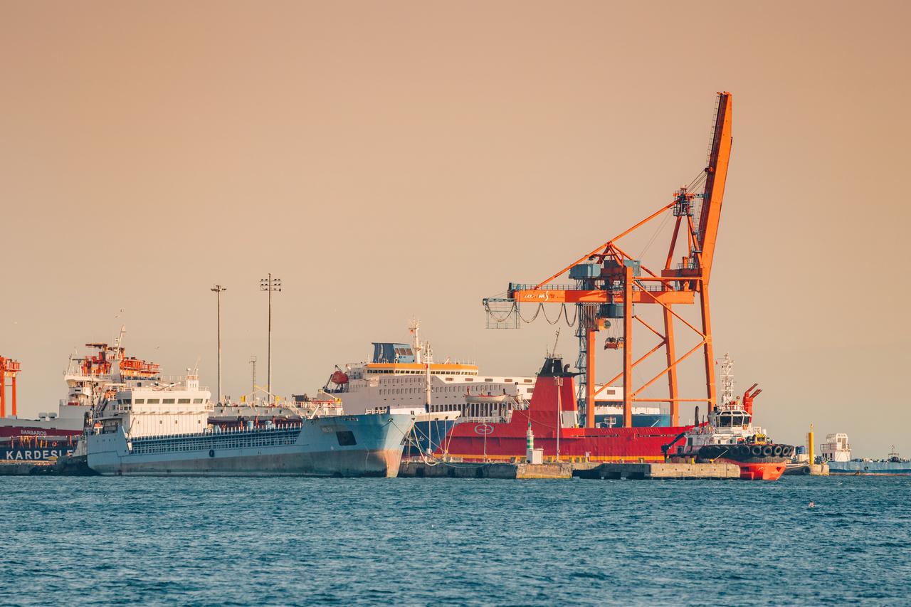 An industrial port operates with cargo cranes working alongside docked vessels in Istanbul, Türkiye, July 8, 2024. (Adobe Stock Photo)