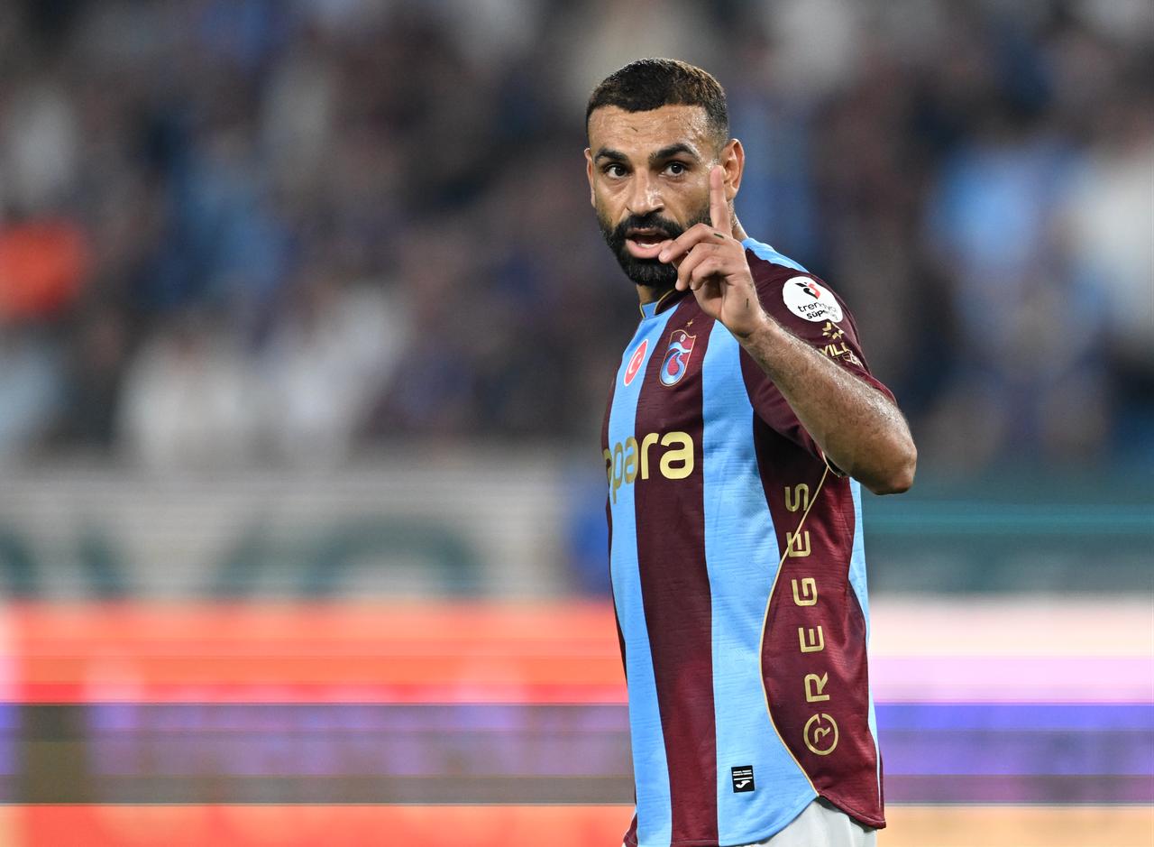Mohamed Salah of Trabzonspor in action during the Turkish Super Lig match in Trabzon, Türkiye, Aug. 23, 2026. (AA Photo)