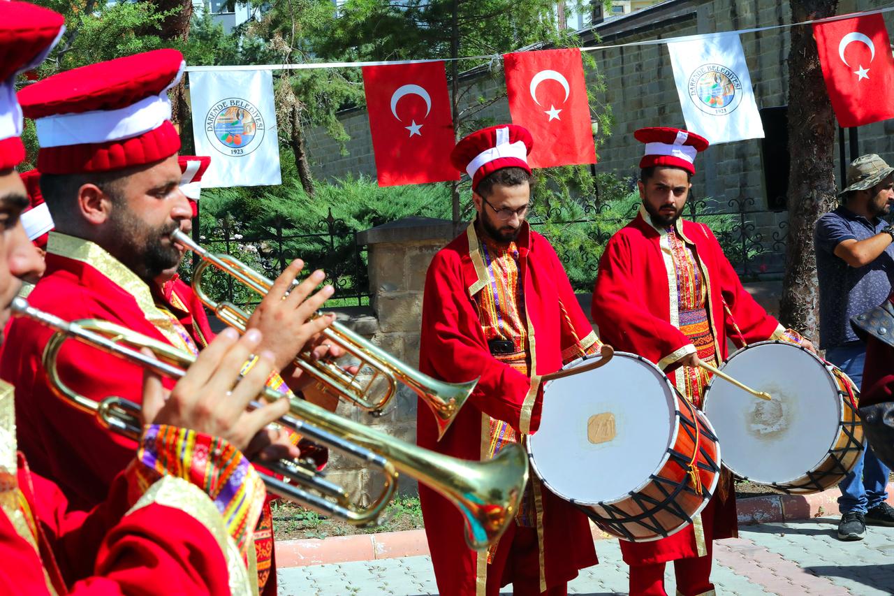 Picture from the opening ceremony of the 73rd annual Traditional Zengibar Karakucak Wrestling and Culture Festival, held this year in the Darende district of Malatya, Türkiye. (AA Photo)
