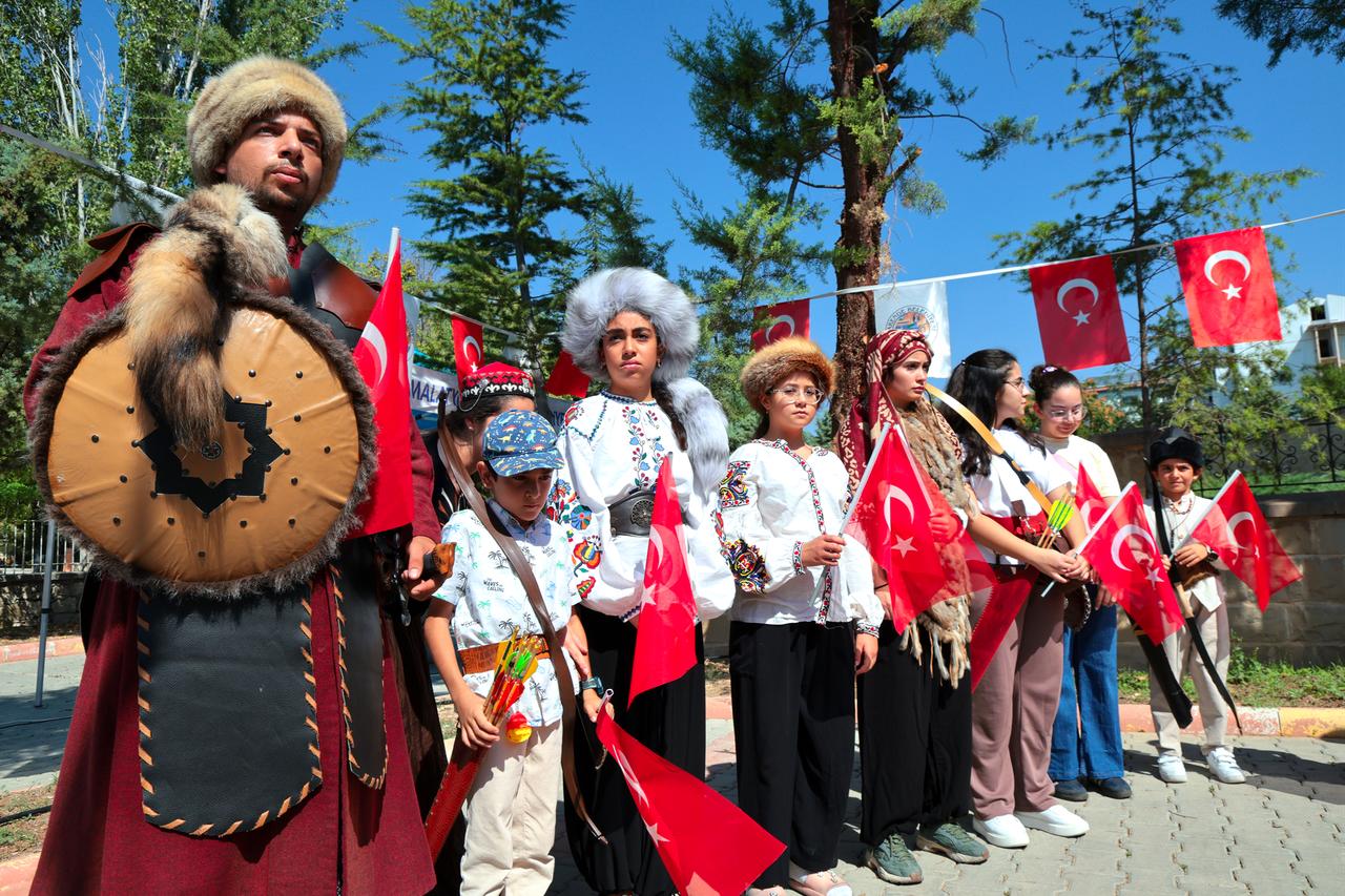 Picture from the opening ceremony of the 73rd annual Traditional Zengibar Karakucak Wrestling and Culture Festival, held this year in the Darende district of Malatya, Türkiye. (AA Photo)