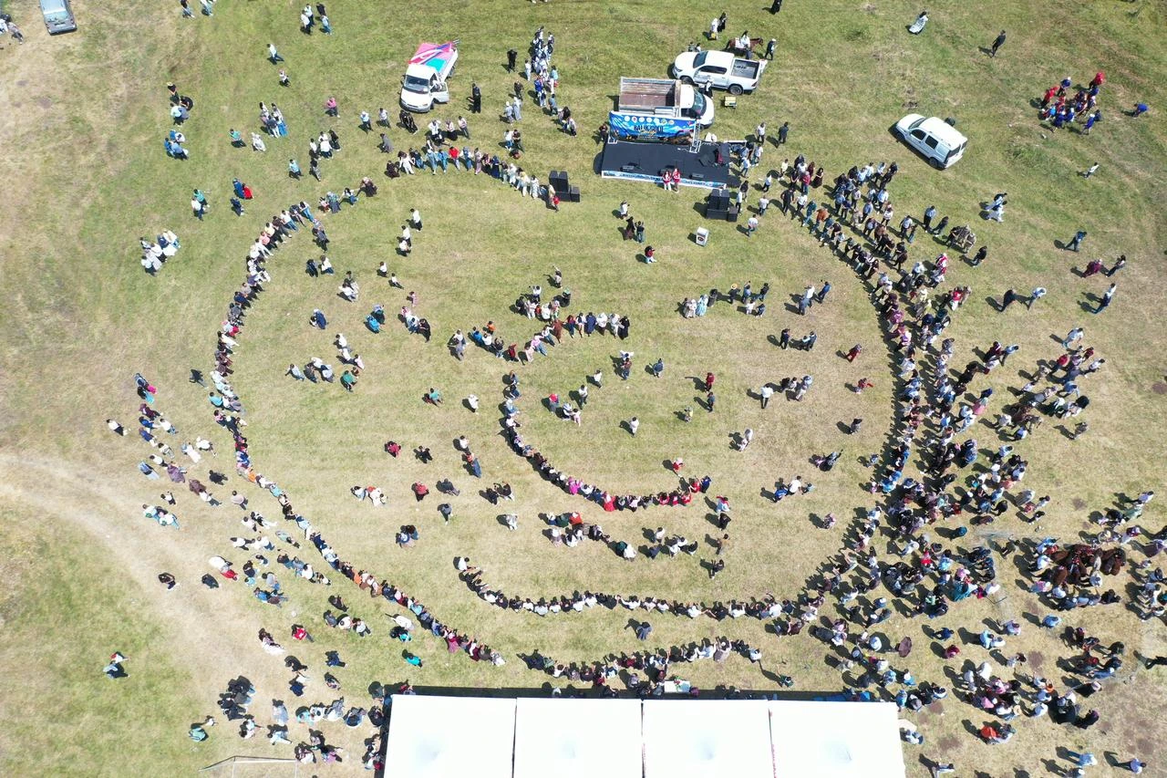 People gathered for a festival at Balik Lake in the Taslicay district of Agri province in eastern Türkiye. (AA Photo)