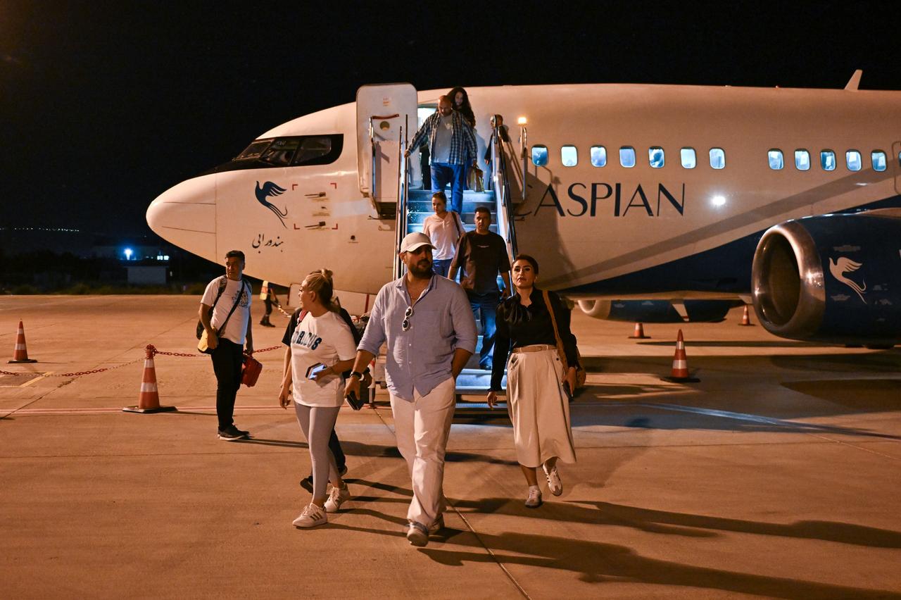 The first flight launched between Türkiye's Van and Iran’s capital Tehran was carried out Aug. 29, 2026. (AA Photo)