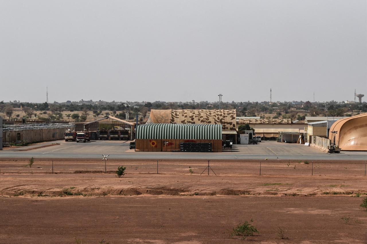 A general view of the Niamey 101 military base in Niamey on July 15, 2022, during an official visit of French Ministers of Foreign Affairs and Armed Forces to Niger. (AFP File Photo)