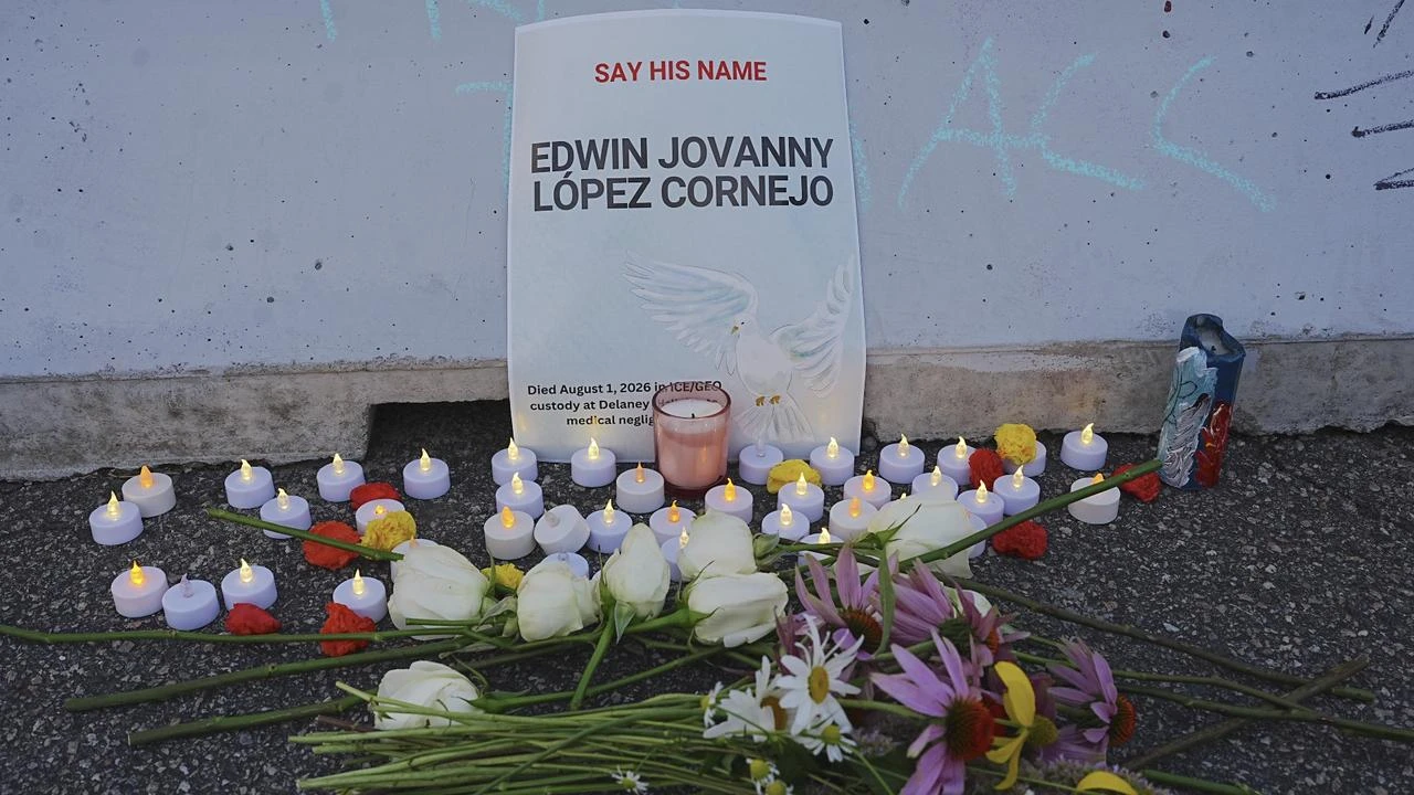 Detainee dies in ICE custody at Newark facility, sparking vigil