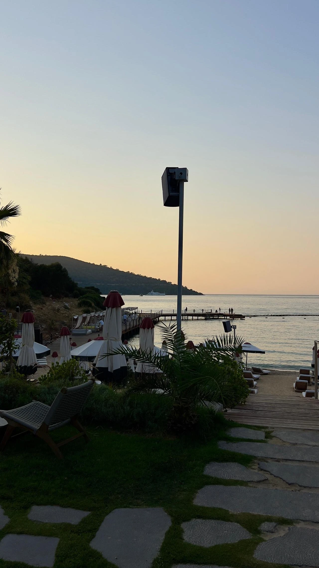 View of the Aegean Sea from Hyde Bodrum, one of the luxury hotels that reflects the peninsula’s transformation into a high-end tourism destination. (Photo via Nour Dajani)