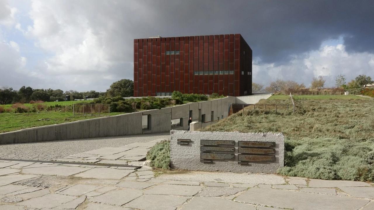 An eterior view of Troy Museum in Canakkale, Türkiye. (AA Photo)