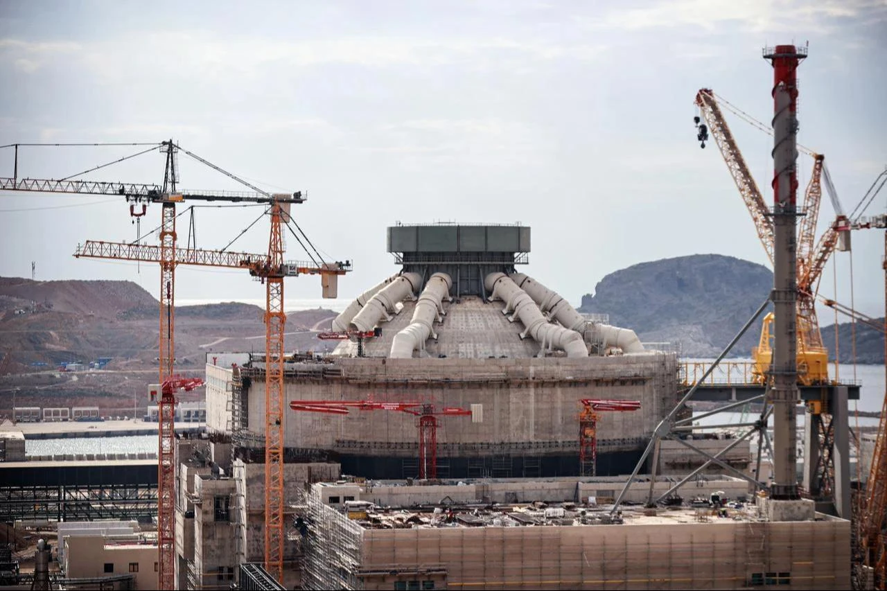 Electricity has been supplied to the gas-insulated switchgear equipment that will transmit power from the Akkuyu Nuclear Power Plant to Türkiyes grid, Mersin, Türkiye on Dec. 5, 2025. (AA Photo)